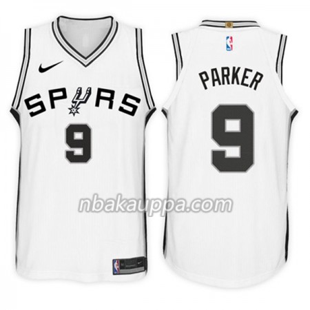 San Antonio Spurs Tony Parker 9 Nike 2017-18 Valkoinen Pelipaidat Swingman - Miesten